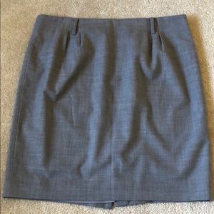 Banana Rep Lined Wool Work Skirt